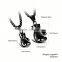 2016 New Technology Mens Black Boxing Gloves Antique Necklace