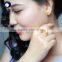 2016 Japan Akoya Seawater Classic engagement natural pearl rings for women 18k gold