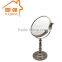 Nickel finishing double sided magnifying stand mirror