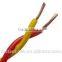 RVVP 2 core shielded cable 2*1.5mm2 copper conductor pvc insulated single core copper cable