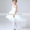 latest design fashion stitching child white angel dress