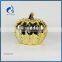 golden ceramic halloween pumpkin tealight holder