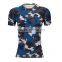 4 needle 6 thread mens camo sublimation printing compression wear