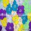 China Manufacturer Blossoming Flower 3D printed Fabric Chiffon Embroidery