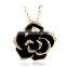 austrian crystal flower pendant 18kgp necklace