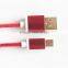 Aluminum alloy nylon micro usb cable for samsung, htc and android phones and tablets mobiles GPS MP players Video gamers