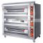 European design Luxurious 3 deck 12 trays electric bread oven