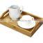 Unfinished Cheap Wooden Food Carrying Tray With Handle