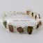 Awesome Italy Made !! Tourmaline 925 Sterling Silver Bracelet, Rough Stone Silver Jewellery, For Beautiful Wrist