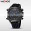 WEIDE fancy watches top brand Silicone watch strap relogios masculino 2016