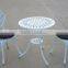 3pcs modern metal bistro set/ metal outside furniture