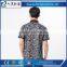 camouflage prin branded collar t-shirts black oem supplier