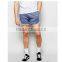 Fashion summer shorts for men jersey shorts with piping in bule