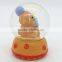 New product snow globe with blowing snow,snow globe music box