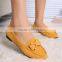 2015 new women flat shoes Bowtie shoes Flat Heel Bow Knot Round Toe Slip Shoes Comfortable Women Shoes Free Shipping