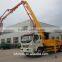 Construction equipment truck-mounted concrete pump