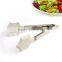 Rubber handle nylon plastic food tong,snowflake shape kitchen tong