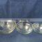 5 pcs clear glass bowl suitable for microwave oven