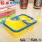 Hot Selling Microwave Bento Lunch Box Silicon Food Containers