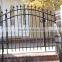 Factory sale Wrought Iron Scroll Gate, Simple Scroll Iron Driveway Gate,Forged Arched Garden Gate on  online shopping