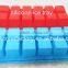 Food grade silicone grid ice tray, 12-cavity silicon bar Cube Ice Trays