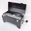 Easily assembled adjustable height portable tool box gas grill