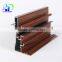 wood effect aluminium powder coatings profile aluminum extrusion profile