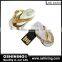 2016 New Trending Crystal Shoe Shape Usb Flash Disk Wholesale (USB-DA303)