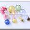 Dandelion Wishing Orb Blown Plant Necklace, Green Moss sphere glass terrarium necklace, wholesale hollow transparent glass ball