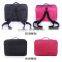 Soft makeup case - Pro Black Travel Cosmetic Case Bag Purse Organizer Makeup Pouch Box Two Floor