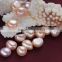 12-14mm AAA large size double side smooth flat nugget loose pearl