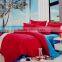 Hot sale 100% microfiber polyester plain dyed peach skin comforter sets