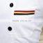 White customized with good quality double breasted cotton/polyester chef uniform indonesia