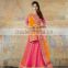 Concinnonous Hot Pink Jacquard Lehenga Choli/Online shopping for Indian lengha choli