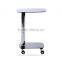 HOMCOM Portable Computer Desk W/ Glass Laptop Side