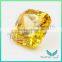 5A High quality Light yellow Cubic Zirconia 6*6mm Special Cut gemstone