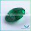 Checker board faceted oval cut green spinel for waxing