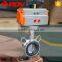 ss316 150lb pneumatic butterfly valves wafer type