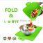 2016 good quality and beautiful design fancy folding silicone Cutting Boards