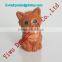 Colorful plastic toy cat figurine