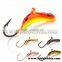 Japan hook different weight wholesale Ice Golf tungsten ice fishing jigs