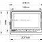 7inch waterproof monitor with digital SCREEN