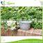 High Quality Popular Special White Outdoor Decoration Small Metal Planter Oval Iron Flower Pot for Home