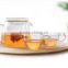 Haonai wholesale clear glass tea set