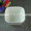 Stock Porcelain White Square Rice Bowl