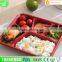 4-compartment Bento Lunch Box,Disposable Safe Plastic Food Container