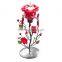 Red Rose Tea Candle Holder Stand Candleholder