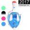 2017 Full Face Snorkel Mask New Foldable Full Face Snorkeling Diving Scuba Mask with Detachable GoPro Mount