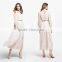 New Fashion Design chiffon simple maxi long women dress wholesale elegant long sleeve dresses for muslim ladies