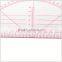 Kearing Luxury triangular Scale Ruler with goniometer plastic rulers 1/3,1/4,1/5#8345